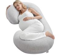 Coussin de grossesse et d'allaitement Coussin pour dormir sur le côté - 133x63x21 cm en forme de C - Coussin confortable pour les futures mamans et les mamans qui allaitent