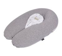 Coussin de grossesse multirelax 3 en 1 jersey gris chiné lapins