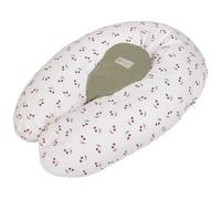 Candide – Coussin d'allaitement et de grossesse – Multirelax 3en1 en coton – Cerises