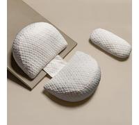 Coussin de Grossesse pour Dormir, Coussin d'Allaitement, Coton Oreiller de Grossesse de Soutien du Corps pour Maintenir Votre Dos, Ventre, Coussin de maternité avec Housse Amovible(Blanc & Petit)