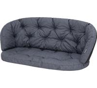 Coussin de jardin "Amanda" Grand - 2 pièces (100×50 & 150×38 cm) avec rubans, résistant aux intempéries, set de coussins en rotin | Pillowprim