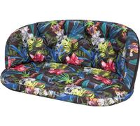 Coussin de jardin "Amanda" Grand - 2 pièces (100×50 & 150×38 cm) avec rubans, résistant aux intempéries, set de coussins en rotin | Pillowprim