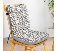 Coussin de Jardin Coussin Chaise Bureau avec Dossier d'ameublement épais,avec Rembourrage Doux, avec ficelles pour Attacher - Coussin Chaise de Bureau, Salon de Manger Exterieur Coussin ( Color : E ,