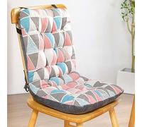 Coussin de Jardin Coussin Chaise Bureau avec Dossier d'ameublement épais,avec Rembourrage Doux, avec ficelles pour Attacher - Coussin Chaise de Bureau, Salon de Manger Exterieur Coussin ( Color : F ,