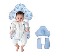 Coussin de Latéral pour Bébé Anti-Tête Plate, Coussin de Positionnement Réglable pour Tête et Corps 65 x 42 cm, Housse Amovible et Lavable pour Nourrisson (A)