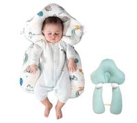 Coussin de Latéral pour Bébé Anti-Tête Plate, Coussin de Positionnement Réglable pour Tête et Corps 65 x 42 cm, Housse Amovible et Lavable pour Nourrisson (C)