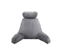 Coussin de lecture avec appui-tête amovible grand oreiller de lecture en mousse à mémoire de forme avec 3 poches et tissu en