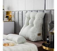 HEATHE Coussin de Lecture Compensé,Oreiller de Lecture Triangulaire,Tête De Lit Coussin Soutien Lombaire,Oreiller de Soutien Lombaire pour la Lecture ou Le Travail au lit