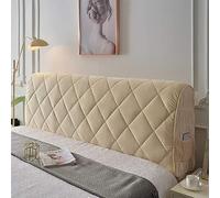 Coussin de Lecture Compensé, Triangulaire Coussin à Coins, Gros Coussin Canapé, Traversin Tête de lit Support Arrière, Oreiller Cervical Dossier de Soutien Lombaire, Velours Côtelé Rouge (180cm,Cream