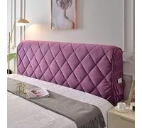 Coussin de Lecture Compensé, Triangulaire Coussin à Coins, Gros Coussin Canapé, Traversin Tête de lit Support Arrière, Oreiller Cervical Dossier de Soutien Lombaire, Velours Côtelé Rouge (150cm,Purple