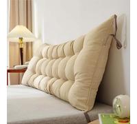 Coussin de lecture confortable pour lit et canapé, coussin à dossier long avec attaches pour un confort ultime en lecture et relaxation