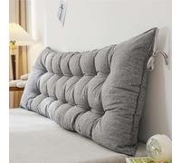 Coussin de lecture confortable pour lit et canapé, coussin de soutien du dos long avec attaches pour le confort ultime pour lire, se détendre et se détendre