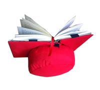 Coussin de lecture couleur rouge pupitre pour lire des compléments pour lecteurs en tissu adaptable au livre