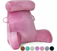 Coussin de lecture Coussin pour le lit et le canapé, pour regarder la télévision, se prélasser ou comme soutien pour le dos,Rose