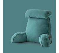 Coussin de lecture de qualité supérieure avec repose-poignet, coussin de dossier pour la relaxation, coussin amovible pour le cou, coussin de repos au lit pour lire et regarder la télévision