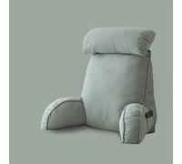 Coussin de lecture de qualité supérieure avec support de cou et de poignet, coussin de dossier lavable pour plus de confort, idéal pour lire, se détendre et regarder la télévision