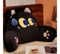 Coussin de lecture Kawaii doux avec housse lavable, coussin de repos avec accoudoirs pour s'asseoir dans le lit, le canapé, se détendre, regarder la télévision, les jeux vidéo, les voitures (taille M,