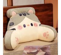 Coussin de lecture Kawaii doux avec housse lavable, coussin de repos avec accoudoirs pour s'asseoir dans le lit, le canapé, se détendre, regarder la télévision, les jeux vidéo, les voitures (taille M,