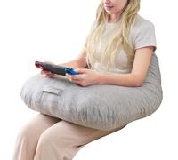 Coussin de lecture pour jeu, support ergonomique de bras pour jouer, faire du crochet, coussin de support d'ordinateur portable pour s'asseoir dans le lit et le canapé, coussin de genoux de posture