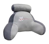 Coussin De Lecture Pour Lit Et Canapé, Avec Traversin Amovible, Coussin De Dossier Pour Adulte Avec Mousse À Mémoire De Forme Pour Lire, Travailler, Jouer, Regarder La Télévision(Grey,70*50cm)