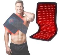 Coussin De Luminothérapie Rouge pour Le Corps, Tapis À Lumière LED Rouge Et Infrarouge 180 W avec Longueurs d'onde De 660 Nm Et 850 Nm pour Soulager Les Douleurs Musculaires De La Taille