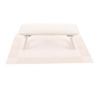 Coussin de Main Manucure Pliable pour Table de Nail Art, Blanc | Plastique Lisse, Posture Stable et Confortable, pour Cours de Formation et Apprentissage des Ongles