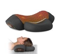 Coussin de massage 3 en 1 pour le cou - Oreiller de massage pour douleurs aux épaules, soulagement de la douleur des tissus profonds, coussin de massage avec fonction chauffage et traction, correcteur