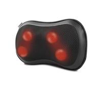 Coussin de massage, 3 vitesses shiatsu masseur de cou et dos ultra-mince avec fonction chauffante