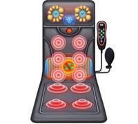 Coussin De Massage Chauffant-10 Coussin De Matelas De Massage Par Vibration Du Moteur, Peut Effectuer Un Massage Par Impulsion Du Cou À 30 Niveaux, Un Massage Du Corps Du Dos,Black