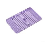 Coussin de massage des pieds en silicone souple avec plaque de pression des orteils et 12 grands aimants pour une activation musculaire ciblée (violet)