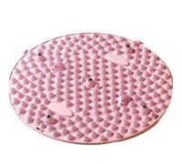 Coussin de Massage des pieds, planche pression for la marche, le Yoga, les doigts, tapis d'acupression, accessoires d'entraînement(53cm Pink)