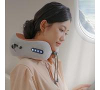 Coussin de massage électrique pour le cou, avec chaleur en forme de U, coussin de massage des tissus profonds, 3 modes, 3 niveaux de force, rechargeable pour soulager la douleur, la maison, le bureau