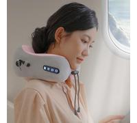 Coussin de massage électrique pour le cou, avec chaleur en forme de U, coussin de massage des tissus profonds, 3 modes, 3 niveaux de force, rechargeable pour soulager la douleur, maison, bureau