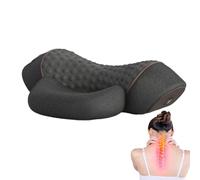 Coussin de massage électrique pour le cou | Masseur de cou chauffant avec compression chaude à | Masseur de relaxation de traction cervicale pour le dos, soutien de la colonne vertébrale