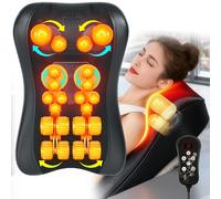 Coussin de massage électrique Shiatsu pour le cou et le dos, avec chaleur et pétrissage profond pour la relaxation des épaules et des muscles 20V
