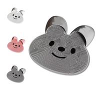 Coussin De Massage En Silicone Pour Pieds De Lapin,Brosse De Douche Pour Pieds,Grande Brosse De Douche Avec Ventouses Antidérapantes, Nettoyant Et Exfoliant Pour Soulager La Fatigue (grey,30 * 30cm)