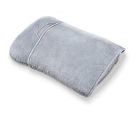 Beurer Coussin de massage MG 145 – Dos et nuque, shiatsu chauffant, 4 têtes, housse lavable, gris