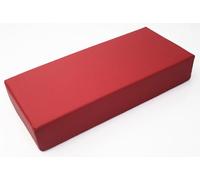 Coussin de Massage Rectangulaire Oreiller en Cuir PU Imperméable avec Mousse Haute Densité, Traversin avec Fermeture Éclair Cachée pour Table de Massage, Spa, Salon de Beauté et Tatouage(Deep Red)