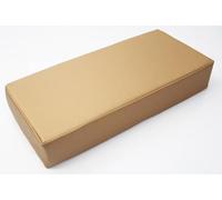 Coussin de Massage Rectangulaire Oreiller en Cuir PU Imperméable avec Mousse Haute Densité, Traversin avec Fermeture Éclair Cachée pour Table de Massage, Spa, Salon de Beauté et Tatouage(Brun clair)