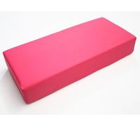 Coussin de Massage Rectangulaire Oreiller en Cuir PU Imperméable avec Mousse Haute Densité, Traversin avec Fermeture Éclair Cachée pour Table de Massage, Spa, Salon de Beauté et Tatouage(Rose Red)