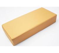 Coussin de Massage Rectangulaire Oreiller en Cuir PU Imperméable avec Mousse Haute Densité, Traversin avec Fermeture Éclair Cachée pour Table de Massage, Spa, Salon de Beauté et Tatouage(Or)
