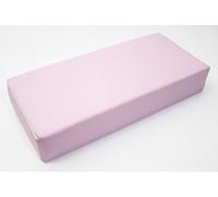 Coussin de Massage Rectangulaire Oreiller en Cuir PU Imperméable avec Mousse Haute Densité, Traversin avec Fermeture Éclair Cachée pour Table de Massage, Spa, Salon de Beauté et Tatouage(Rose)