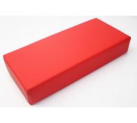 Coussin de Massage Rectangulaire Oreiller en Cuir PU Imperméable avec Mousse Haute Densité, Traversin avec Fermeture Éclair Cachée pour Table de Massage, Spa, Salon de Beauté et Tatouage(Rouge)