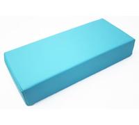 Coussin de Massage Rectangulaire Oreiller en Cuir PU Imperméable avec Mousse Haute Densité, Traversin avec Fermeture Éclair Cachée pour Table de Massage, Spa, Salon de Beauté et Tatouage(Bleu clair)