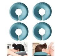 Coussin de massage visage en mousse à mémoire, oreiller de massage facial ergonomique pour table de massage, appui tête confortable，Lot de 4