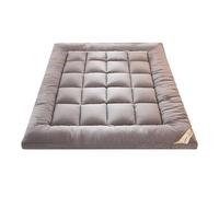 Coussin de matelas - Tatami en velours - Couche de soutien respirante et moelleuse - Soulagement du stress - Amélioration du confort - Protection du sommeil pour appartement, auberge, maison d'hôtes