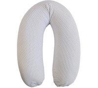Candide - Coussin de maternité - Jersey imprimé étoiles - Blanc / Bleu marine