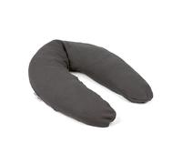 doomoo Basics – Coussin de grossesse Comfy Big Tetra Grey – Grand, microbilles, housse lavable