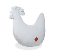 Coussin d'allaitement en velvet poule gris TU