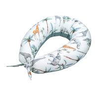 Coussin de maternité et d'allaitement + housse safari safari, vert, gris, blanc TU
